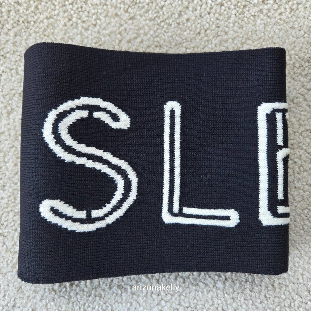 RARE kate spade NO SLEEP TILL BROOKLYN Wool Knit Scarf Beastie Boys Collectible - Picture 15 of 15